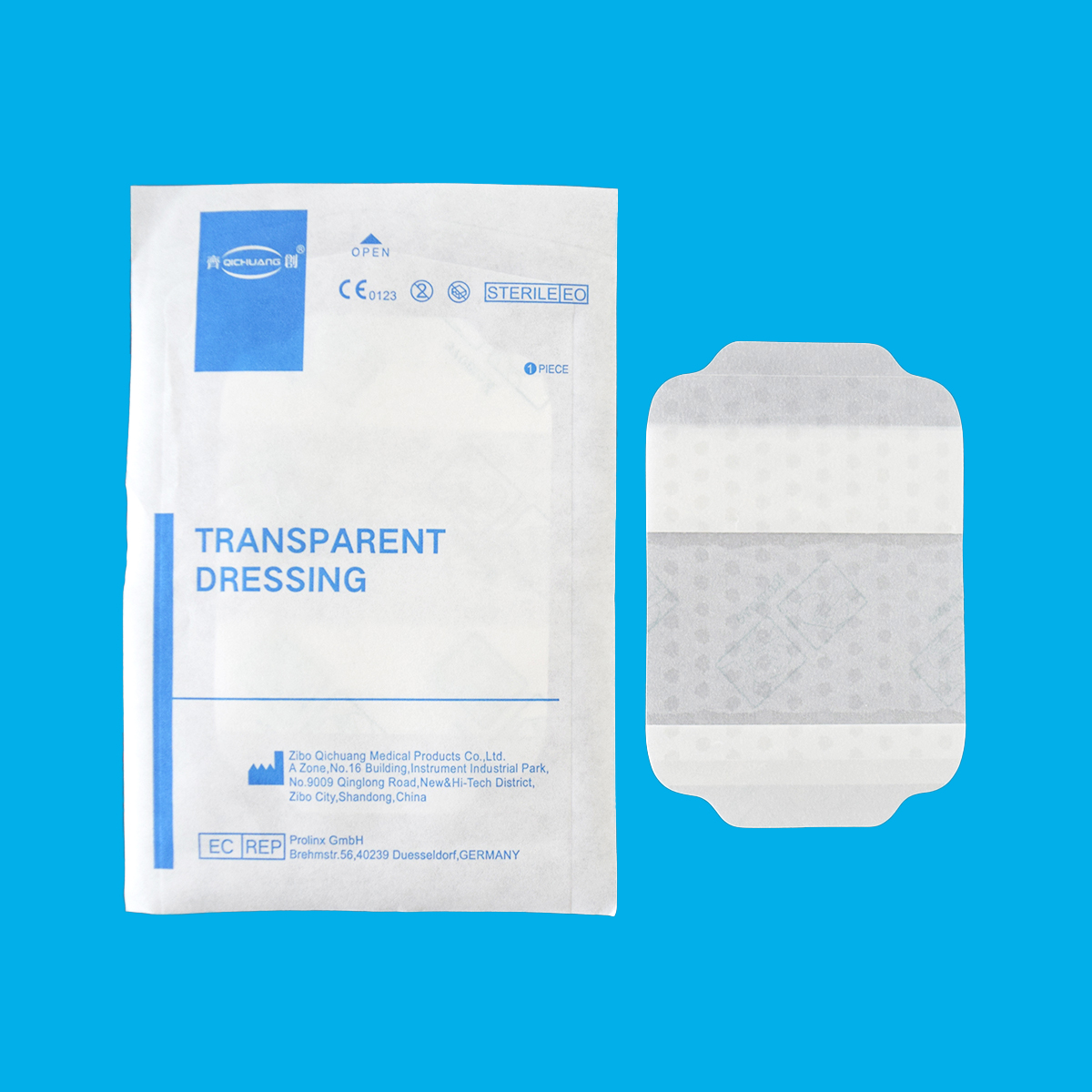 A4007A - ISO CE MDR Pattern Coating High Breathable Transparent Film Dressing