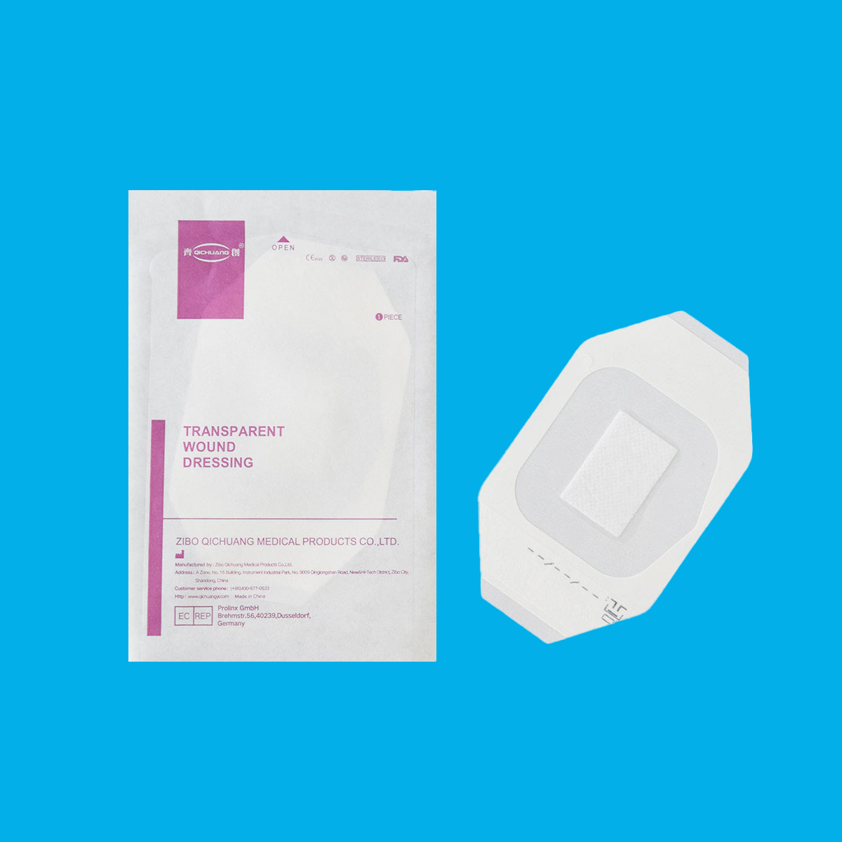 Transparent Wound Island Dressing  with High Absorbent Pad